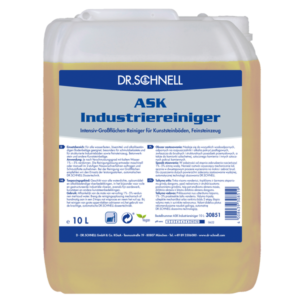 Dr. Schnell ASK Industriereiniger 10 Liter Kanister für die manuelle und maschinelle Reinigung
