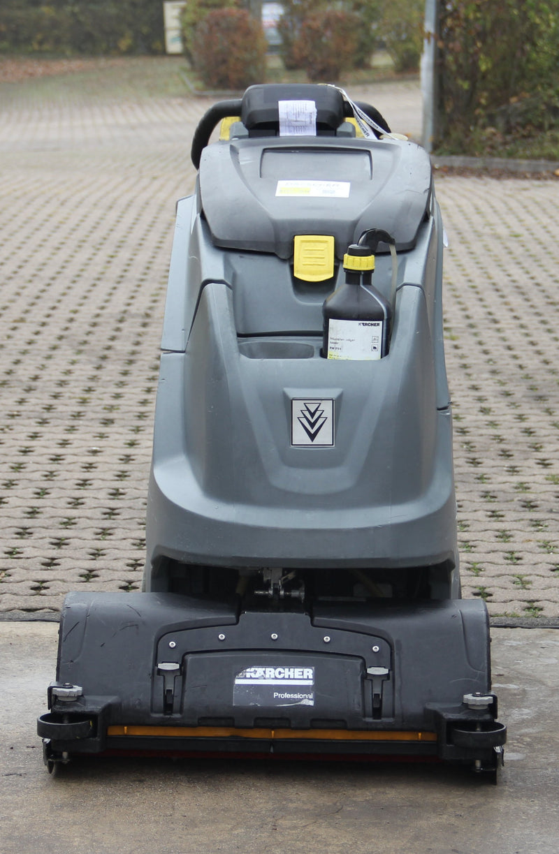 Kärcher B 80 W Bp batteriebetriebene Nachlauf Scheuersaugmaschine mit Bürstenkopf R 75 0.300-033.0 *Gebraucht