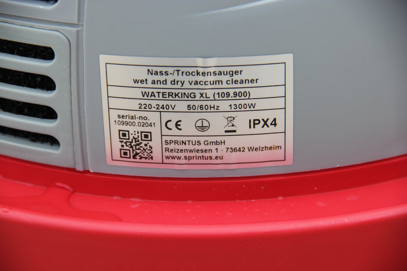 Sprintus Waterking XL Kunststoff Nass-/Trockensauger 45 L 1300 W 109900 Vorführgerät *B-Ware*