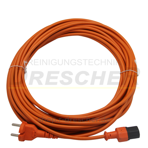 Sebo Anschlussleitung mit Konturenstecker 2-adrig Eurostecker 13,5 m für Sebo Evolution 300 350 370 450 Evolution D8 501801ER