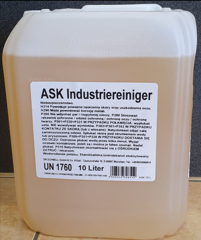 Dr. Schnell ASK Industriereiniger 10 Liter Kanister für die manuelle und maschinelle Reinigung